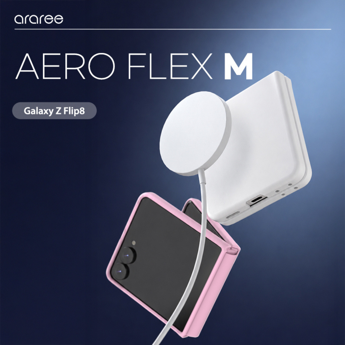 Samsung Z Flip8, Araree Aero Flex Magsafe Cover, Pink