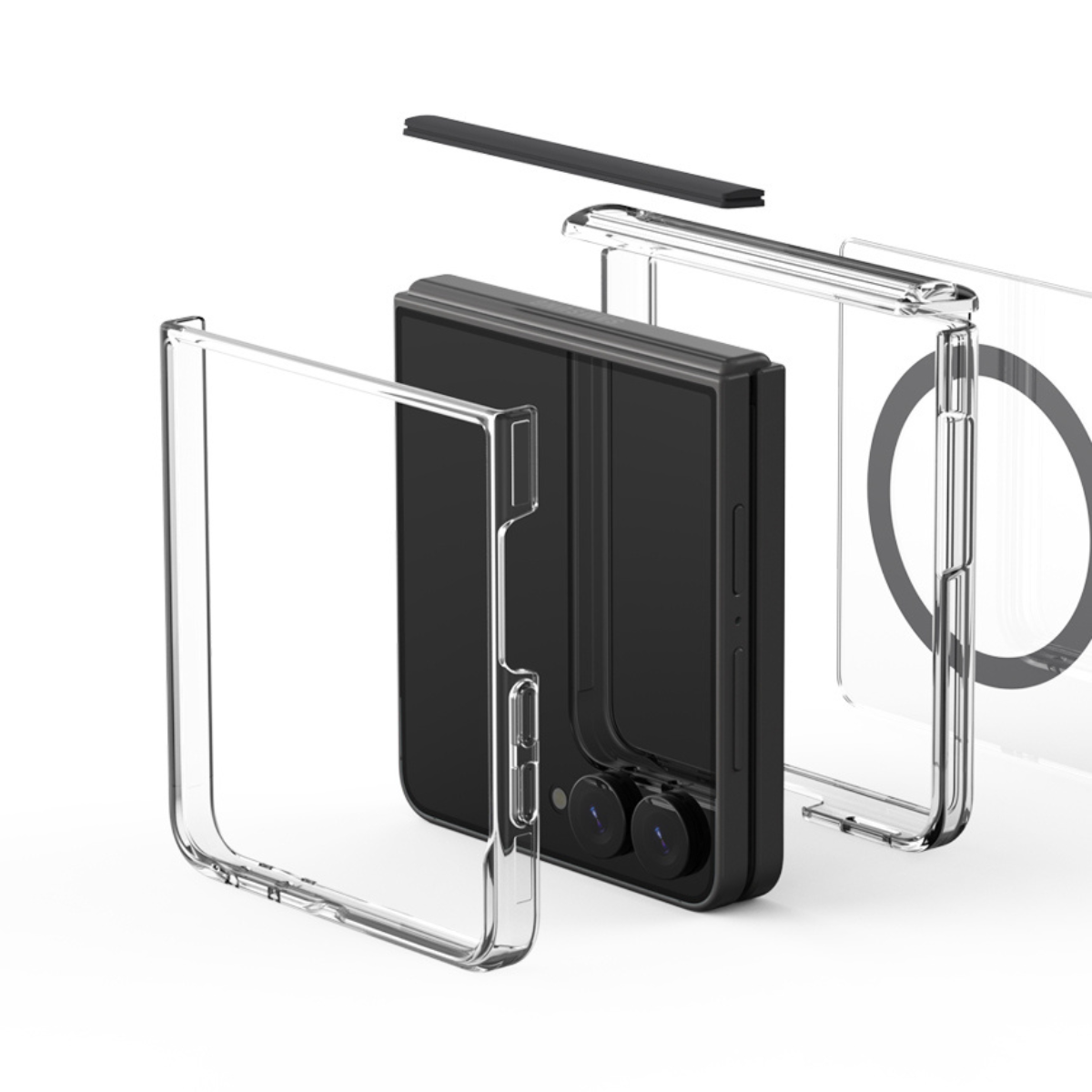 Samsung Z Flip8, Araree Duple 360 Magsafe Cover, Black
