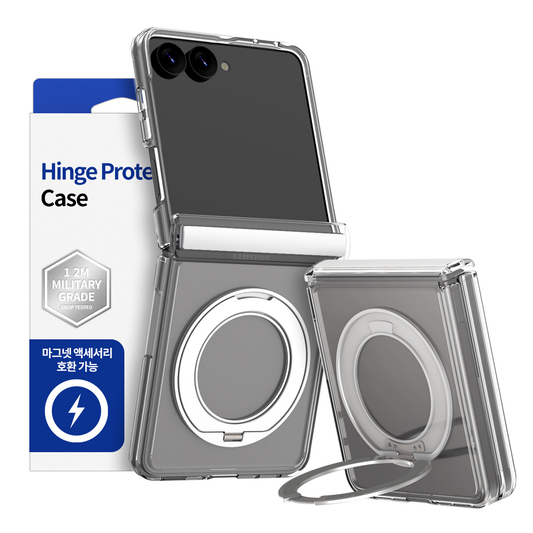 Samsung Z Flip8, Araree Duple 360 Magsafe Stand Cover, Clear