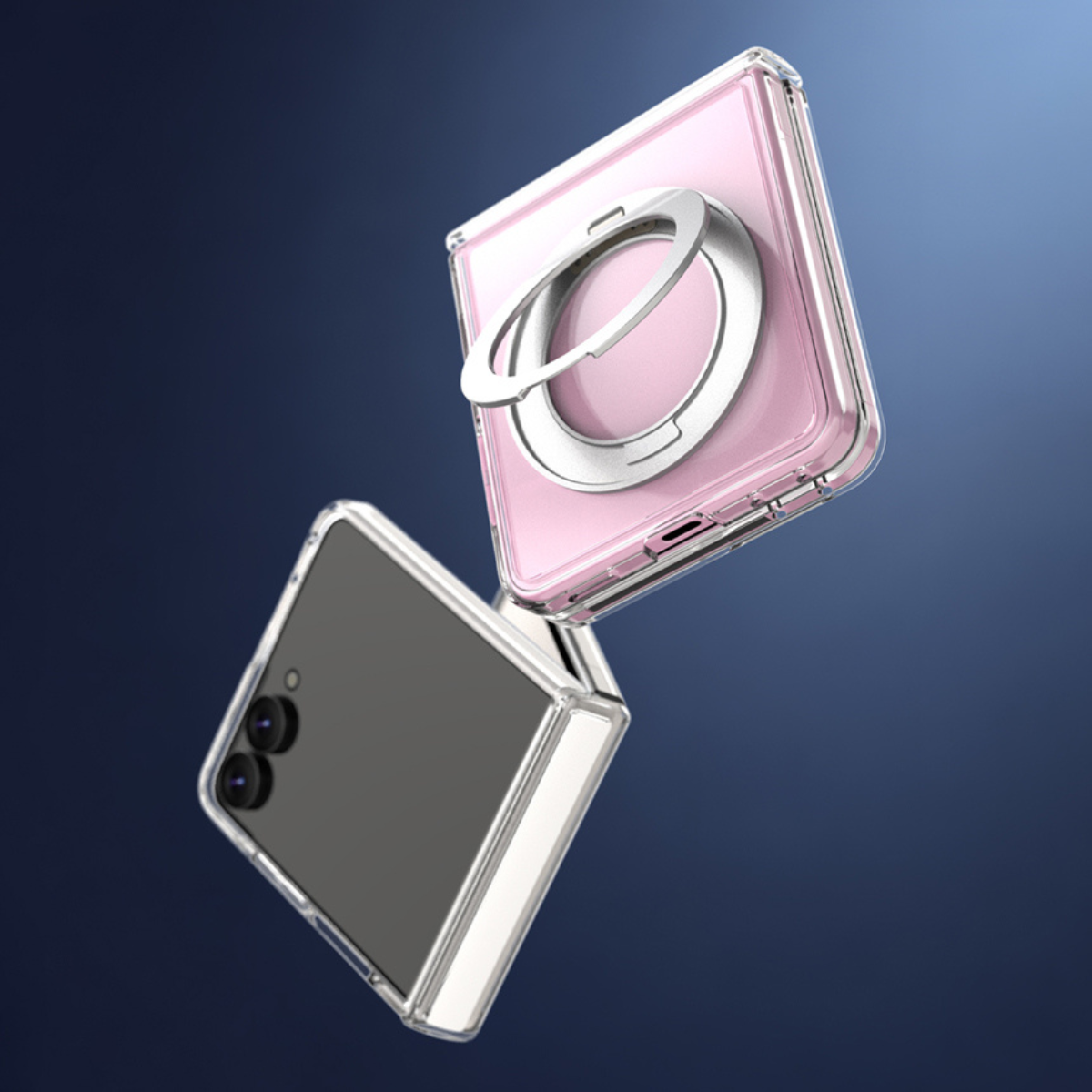 Samsung Z Flip8, Araree Duple 360 Magsafe Stand Cover, Clear