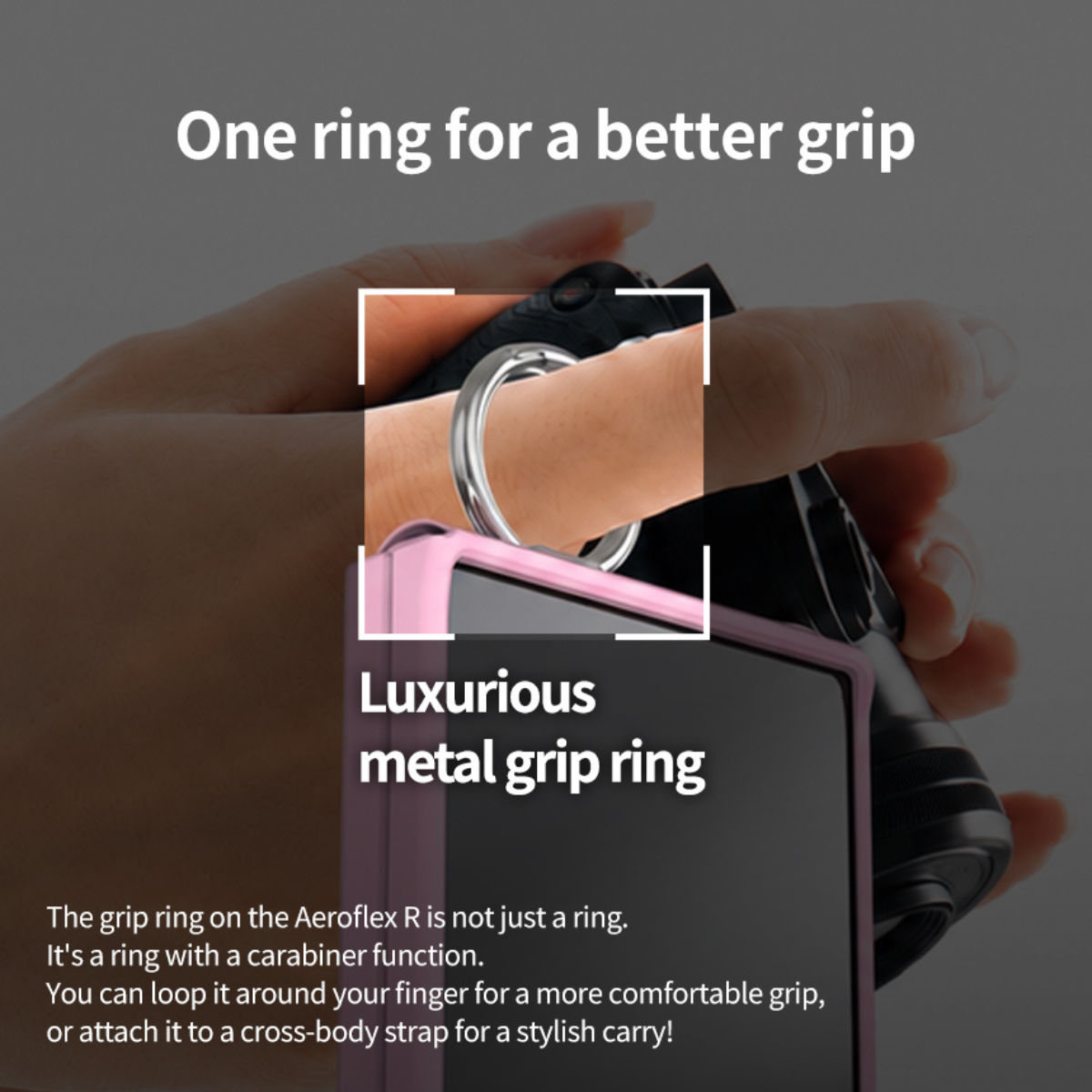 Samsung Z Flip8, Araree Aero Flex Ring Cover, Black