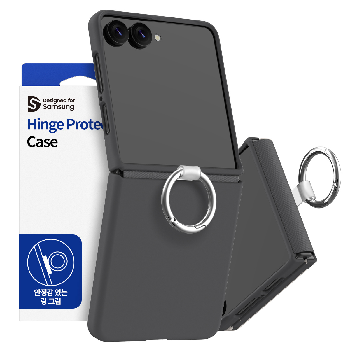 Samsung Z Flip8, Araree Aero Flex Ring Cover, Black