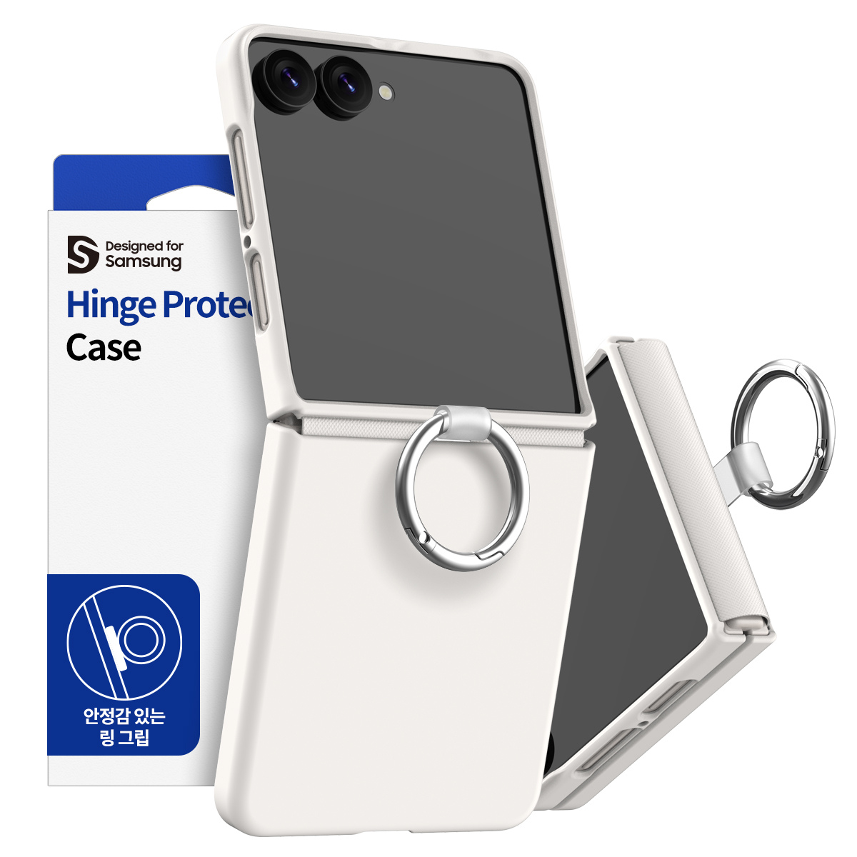 Samsung Z Flip8, Araree Aero Flex Ring Cover, Cream