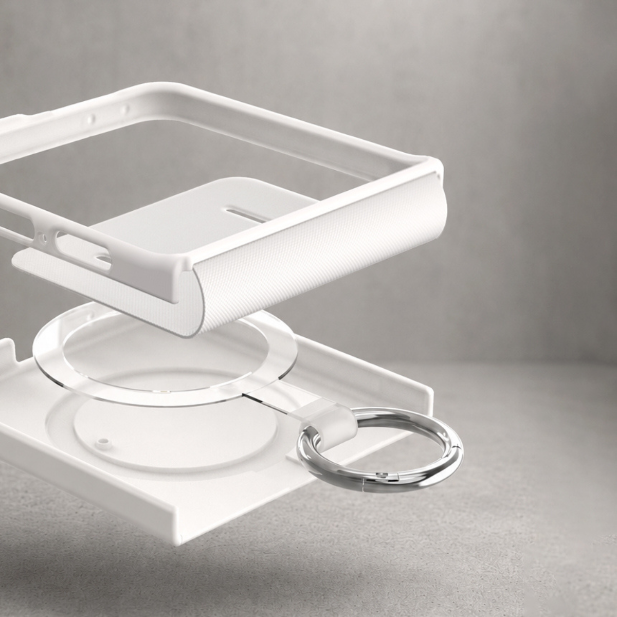 Samsung Z Flip8, Araree Aero Flex Ring Cover, Cream