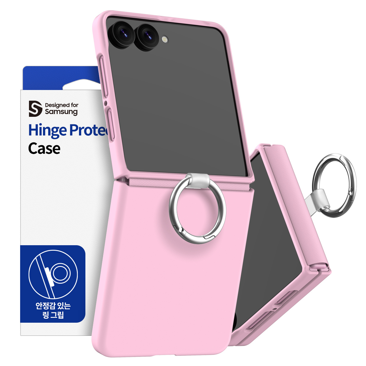 Samsung Z Flip8, Araree Aero Flex Ring Cover, Pink
