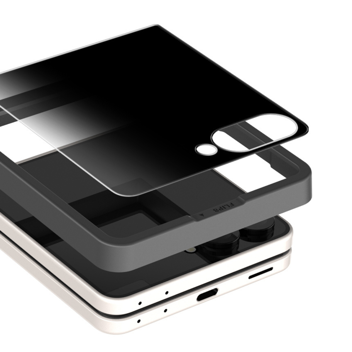 Samsung Z Flip8, Araree Core Glass, Privacy (2Pcs)