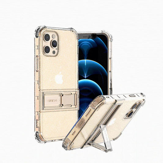 iPhone 12 & 12 Pro Araree Mach Stand Case - Glitter Clear