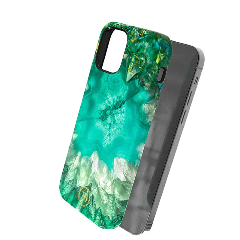 iPhone 12 Pro Max Kingxbar Jade Splash Case - Green
