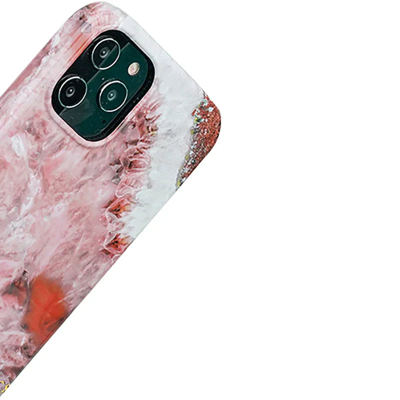 iPhone 12 Pro Max Kingxbar Jade Splash Case - Red