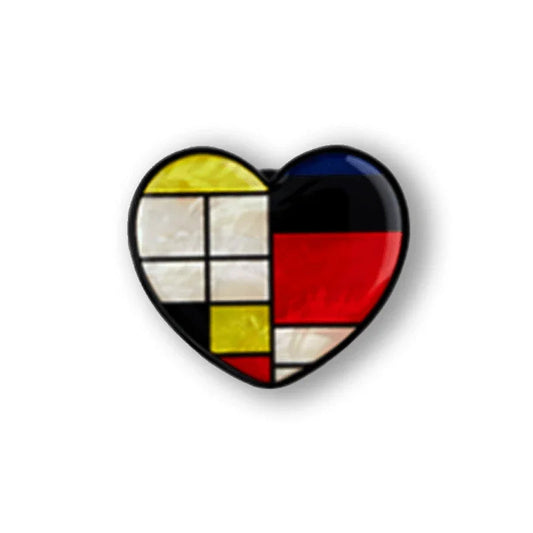Man & Wood Smart Grip Heart Shape - Mondrian (Heart)