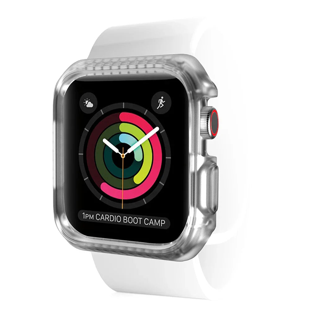 Apple Watch 44/45mm Itskins Spectrum Clear Case - Red