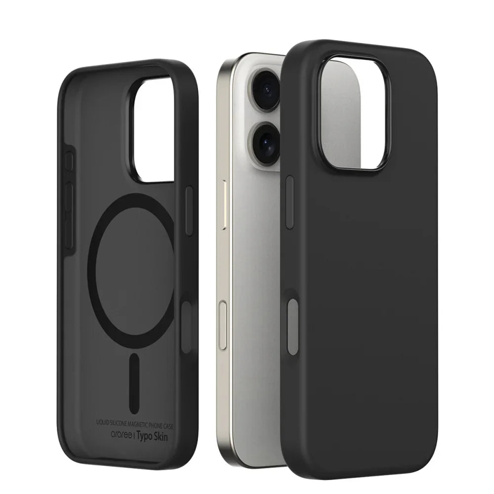 iPhone 16 Pro Araree Typo Skin Cover - Black