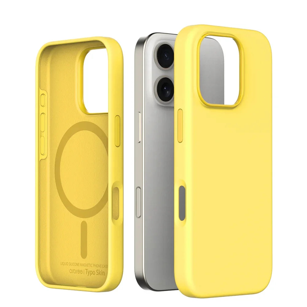 iPhone 16 Pro Araree Typo Skin Cover - Yellow