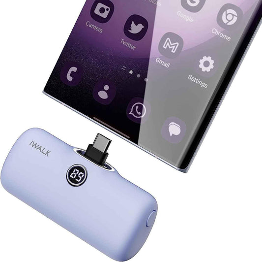 iWalk 4800mAh Type-C 20W Pocket Power Bank - Purple