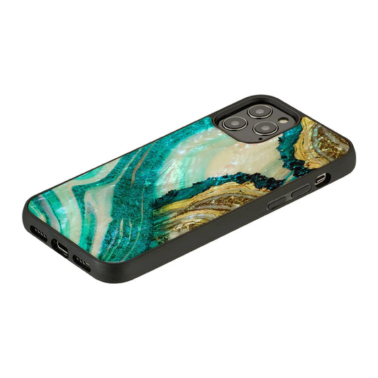 iPhone 12 Pro Max Ikins Case - Aqua Agate