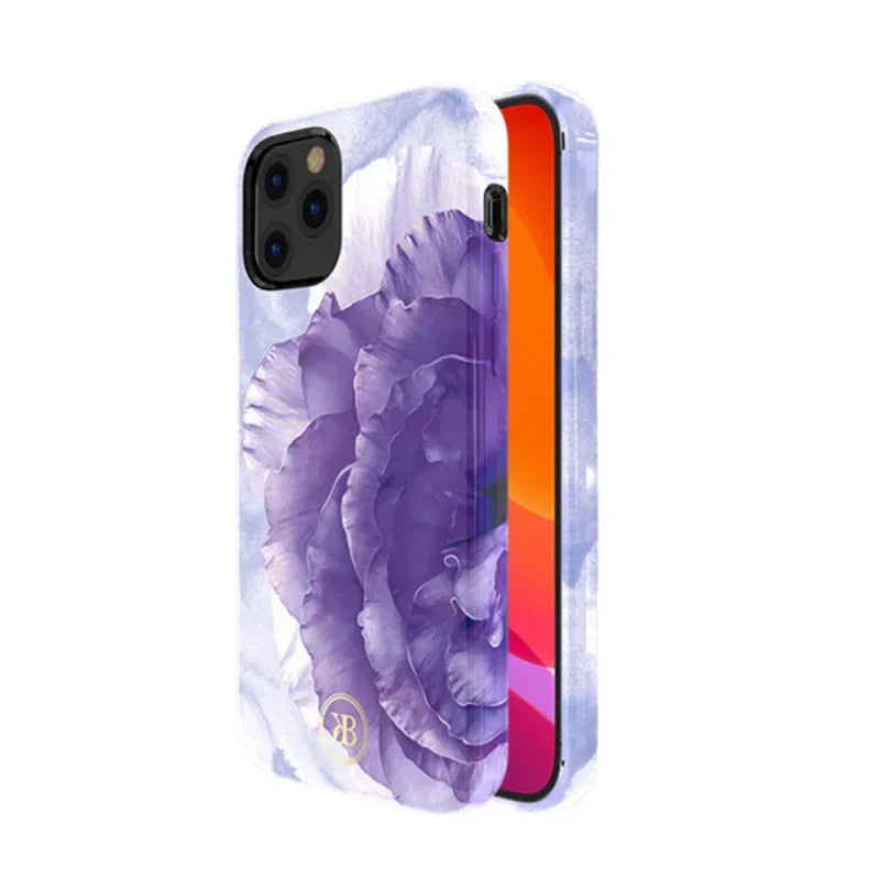 iPhone 12 & 12 Pro Kingxbar Peony Flower Case - Purple