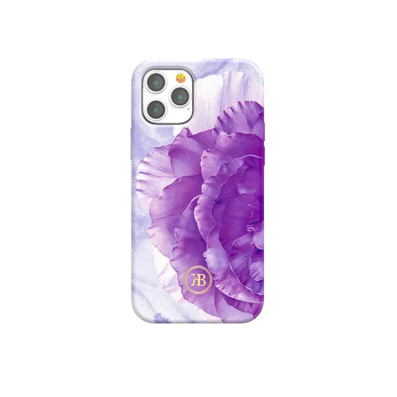 iPhone 12 Pro Max Kingxbar Peony Flower Case - Purple